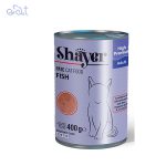 کنسرو گربه با طعم ماهی برند شایر Shayer وزن 400 گرم