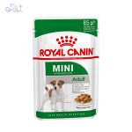 پوچ سگ بالغ برند رویال کنین مدل Royal Canin Dog Mini Adult وزن 85 گرم