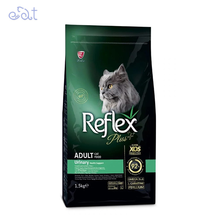 p10.1 غذای خشک گربه رفلکس پلاس یورینری طعم مرغ مدل Reflex Plus urinary with chicken وزن 1.5 کیلوگرم