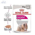 پوچ سگ اگزیجنت رویال کنین مدل Royal Canin Dog Exigent وزن 85 گرم
