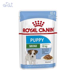 پوچ توله سگ نژاد کوچک رویال کنین مدل Royal Canin Mini Puppy وزن 85 گرم