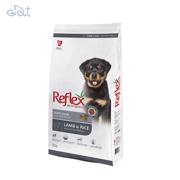 p3.1 غذای خشک مخصوص توله سگ رفلکس حاوی گوشت بره و برنج مدل Reflex Puppy Dry Food Lamb and Rice وزن 15 کیلوگرم
