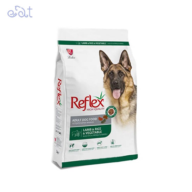 p5.1 غذای خشک سگ بالغ رفلکس با طعم بره و برنج مدلReflex Adult Lamb & Rice وزن 15 کیلوگرم