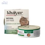 کنسرو گربه نچرال با طعم مرغ و آلوورا برندشایر Shayer وزن 110 گرم