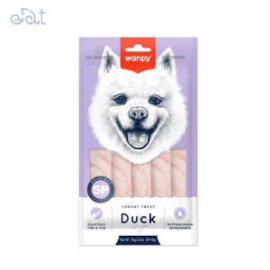 بستنی سگ ونپی طعم اردک مدل Wanpy Dog Creamy Treat With Ducks بسته 5 عددی