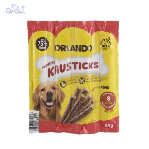 تشویقی مدادی سگ اورلاندو با طعم گوشت گاو مدل Orlando Stick Beef