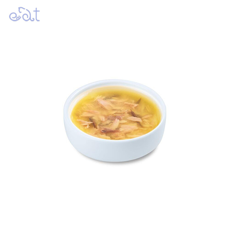 p2.2 سوپ گربه ونپی با طعم ماهی تن و سالمون مدل Wanpy Cat Meat Broth With Salmon And Tuna وزن 50 گرم