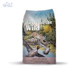 غذای خشک گربه تیست اف د وایلد با طعم بلدرچین و اردک کبابی مدل Taste Of The Wild Lowland Creek Feline Recipe Cat Food وزن 2 کیلوگرم
