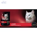 پوچ گربه رفلکس پلاس با طعم گوشت بره در آب گوشت مدل Reflex Plus Lamb Pouch In Gravy وزن 100 گرم