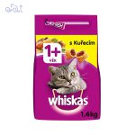 غذای خشک گربه ویسکاس با طعم مرغ مدل Whiskas With Chicken وزن 1/4 کیلوگرم
