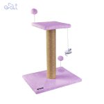 اسکرچر و درخت گربه دو طبقه ساده برند نیناپت NinaPet (رنگ یاسی)