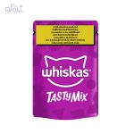 پوچ گربه ویسکاس طعم مرغ و ماهی کاد مدل Whiskas Chicken & Cod Fish وزن 85 گرم