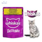 پوچ گربه ویسکاس طعم مرغ و ماهی کاد مدل Whiskas Chicken & Cod Fish وزن 85 گرم