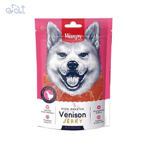 تشویقی سگ ونپی با طعم گوشت گوزن مدل Wanpy Venison Jerky وزن 100 گرم
