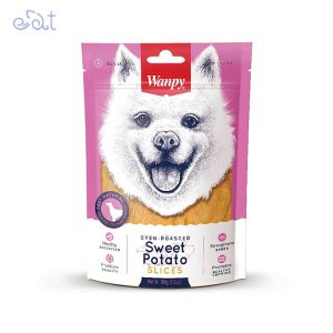 تشویقی سگ ونپی با طعم سیب زمینی شیرین مدل Sweet Potato Slices وزن 100 گرم