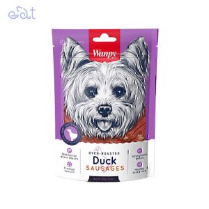 تشویقی سگ ونپی مدل سوسیسی با طعم اردک Wanpy Duck Sausages وزن 100 گرم