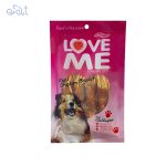 تشویقی سگ لاومی با طعم مرغ و هویج رشته ای مدل Love Me Chiken & Carrot وزن 60 گرم