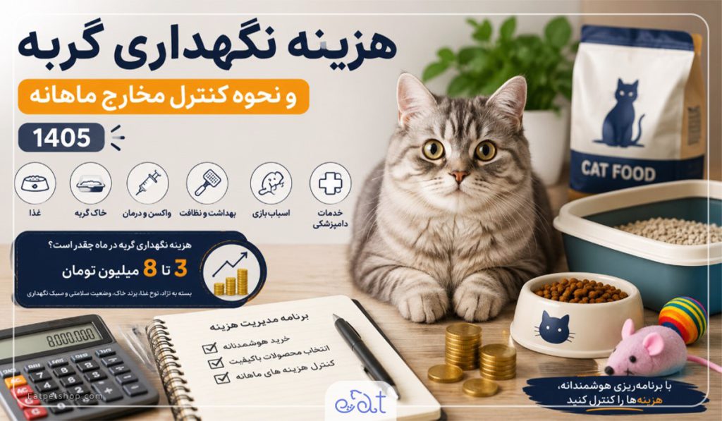 هزینه نگهداری گربه