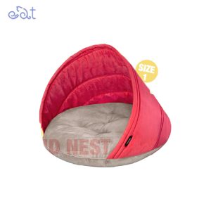جای خواب سگ و گربه مدل گرد برند نیناپت NinaPet (رنگ گلبهی سایز 1)