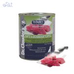 کنسرو سگ دکتر کلادرز با طعم اردک و سیب زمینی شیرین مدل Dr.Clauder´s Canned Food Duck & Potato وزن 400 گرم