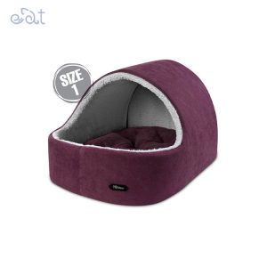 جای خواب سگ و گربه مدل لانه بیفو برند نیناپت NinaPet (رنگ ارغوانی سایز 1)