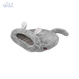 جای خواب سگ و گربه مدل کیسه خواب موشی برند نیناپت NinaPet (رنگ طوسی)