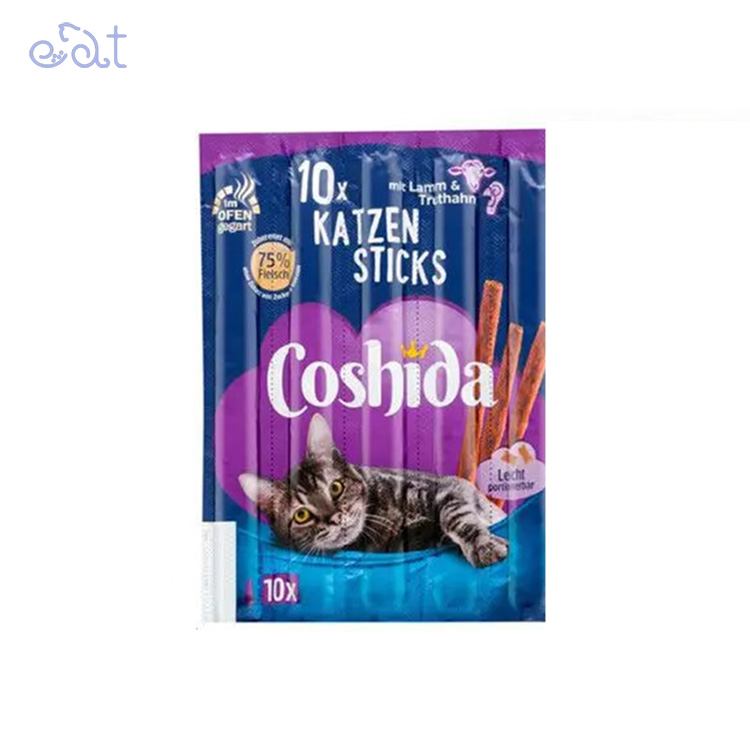 p7.1 تشویقی مدادی گربه کوشیدا با طعم اردک و گوشت گوساله مدل Coshida Katzen Sticks Whit Kalb & Duck بسته 10 عددی