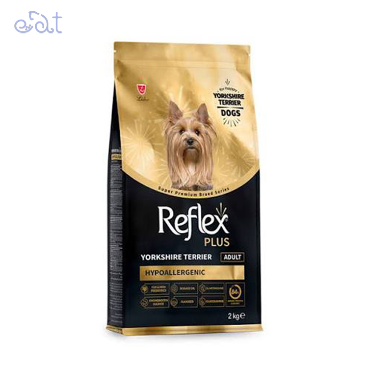 p11.1 غذای خشک سگ رفلکس پلاس مناسب یورکشایر تریر بالغ مدل Reflex Plus Yorkshire Terrier Adult Dog Food وزن 2 کیلوگرم