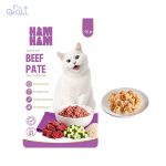 پوچ گربه هام هام مدل اکونومی پته طعم گوشت گاو وزن 150 گرم