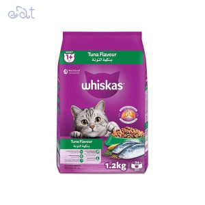 غذای خشک گربه بالغ با طعم ماهی تن ویسکاس مدل Whiskas Adult Cat Tuna وزن 1.2 کیلوگرم