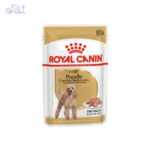 پوچ سگ بالغ نژاد پودل رویال کنین مدل Royal Canin Adult Poodle وزن 85 گرم